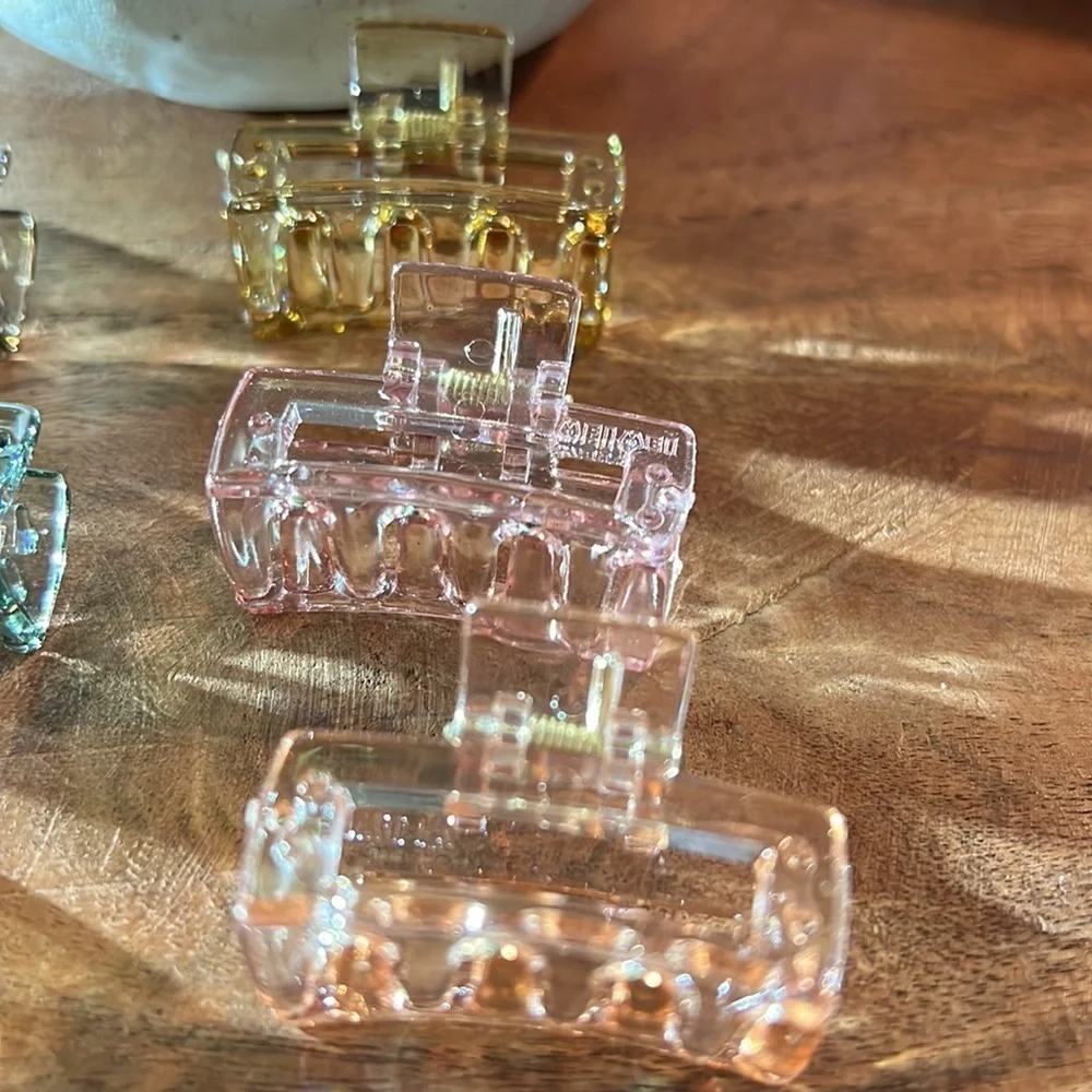 6 Piece Clear Claw Clips